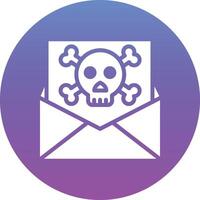 Email gehackt Vektor Symbol