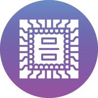 Mikrochip-Vektorsymbol vektor