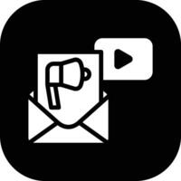 Email Video Marketing Vektor Symbol