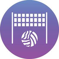 Beachvolleyball-Vektorsymbol vektor