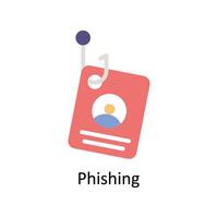 Phishing Vektor eben Symbol Stil Illustration. eps 10 Datei