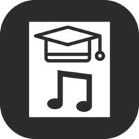 Vektorsymbol für die Musikausbildung vektor