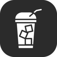 Vektorsymbol für kalten Kaffee vektor