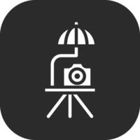 Regenschirm Kamera Vektor Symbol
