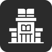 Vektorsymbol für Bibliotheksgebäude vektor