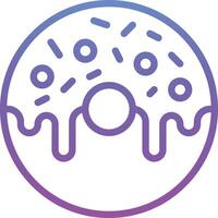 Donut-Vektor-Symbol vektor