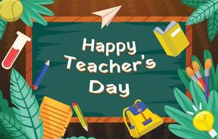 glad lärares dag bakgrund vektor