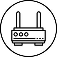 WLAN-Router-Vektorsymbol vektor