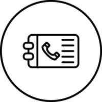 Telefonbuch Vektor Icon