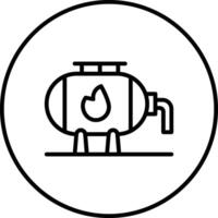 Gas Lager Vektor Symbol