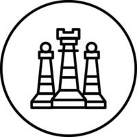 Schach-Vektor-Symbol vektor