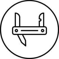 Armeemesser-Vektorsymbol vektor