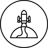 Rakete Erde Vektor Symbol