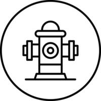 Hydranten-Vektor-Symbol vektor