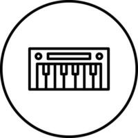 Klavier-Vektor-Symbol vektor