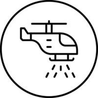 Feuerwehrmann Hubschrauber Vektor Symbol