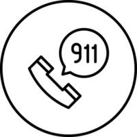 Anruf 911 Vektor Symbol