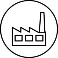 Fabrik-Vektor-Symbol vektor