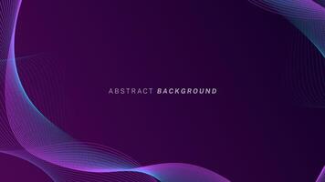 futuristisch abstrakt Hintergrund violett Farbe mit Linien Wellen. lila Farbe Technologie Konzept Hintergrund. geeignet zum Banner, Tapeten, Poster, Abdeckungen. vektor