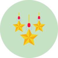 Weihnachten Star eben Kreis Symbol vektor