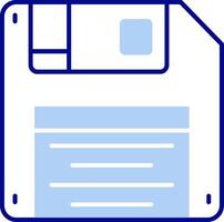 Diskette Platte Linie gefüllt Symbol vektor