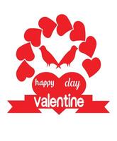 glücklich Valentinstag Tag Vektor mit Liebe bewirken
