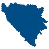 bosnien och herzegovina Karta. Karta av bosnien och herzegovina vektor