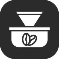 kaffe filtrera vektor ikon