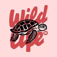 sköldpadda - vild liv vektor konst, illustration och grafisk