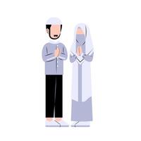 eben Illustration von Muslim Familie vektor