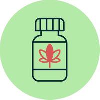 Cannabis Öl Vektor Symbol