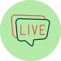 Live-Chat-Vektorsymbol vektor