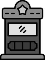 Fahrkarte Box Vektor Symbol