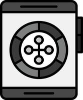 Roulette-Vektor-Symbol vektor