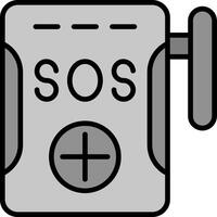 SOS-Vektorsymbol vektor