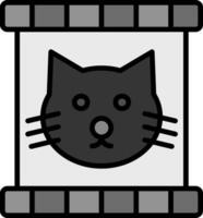 Katze Essen Vektor Symbol