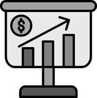Präsentationsvektorikone vektor