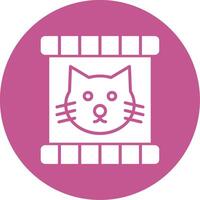 Katze Essen Vektor Symbol