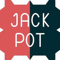 Jackpot-Vektor-Symbol vektor