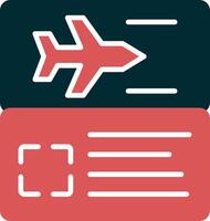 Vektorsymbol für Flugtickets vektor