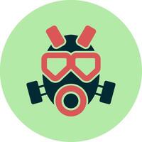 Vektorsymbol für Gasmaske vektor