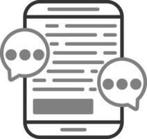 mobiles Chat-Vektorsymbol vektor