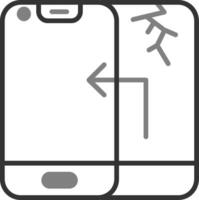 Touchscreen-Vektorsymbol vektor