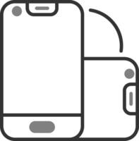 faltbar Smartphone Vektor Symbol