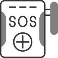 SOS-Vektorsymbol vektor