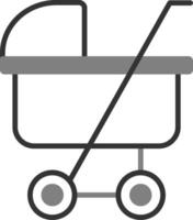 Kinderwagen-Vektor-Symbol vektor