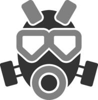 Vektorsymbol für Gasmaske vektor