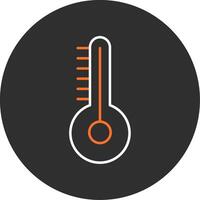 Temperatur Blau gefüllt Symbol vektor