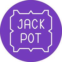 Jackpot-Vektor-Symbol vektor