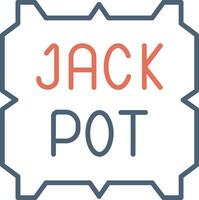 Jackpot-Vektor-Symbol vektor